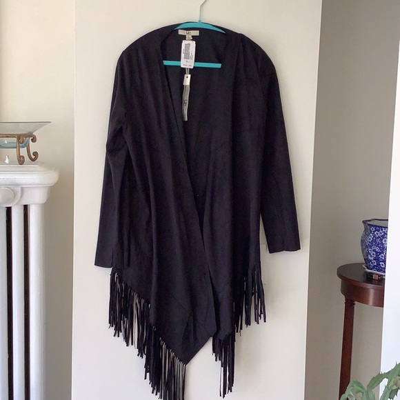 Faux suede fringed blazer - Picture 2 of 9